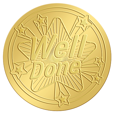 Self Adhesive Gold Foil Embossed Stickers DIY-WH0211-259-1