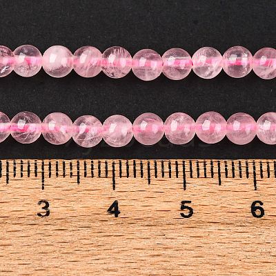 Natural Madagascar Rose Quartz Beads Strads G-D655-4mm-1