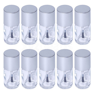 Transparent Glass Nail Polish Empty Bottle MRMJ-WH0082-29A-1