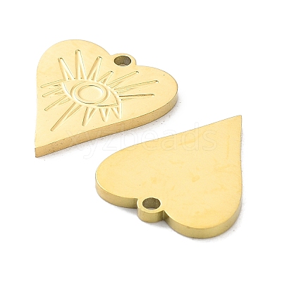 Ion Plating(IP) 316L Surgical Stainless Steel Pendants STAS-D029-04G-1
