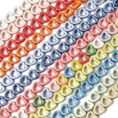 Handmade Porcelain Beads Strands PORC-Z002-01-1