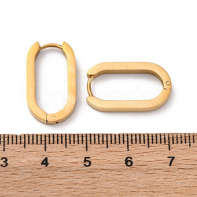 304 Stainless Steel Huggie Hoop Earrings STAS-H156-11C-G-1
