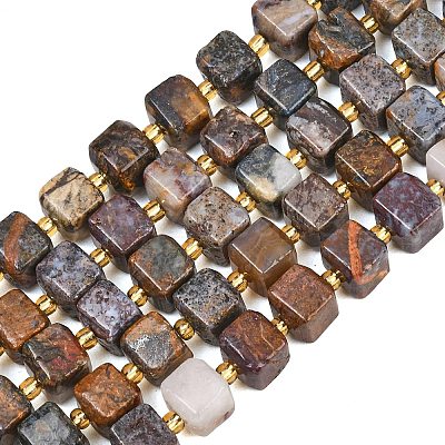 Natural Pietersite Beads Strands G-F832-A10-01-1