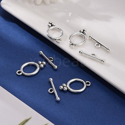 Tibetan Style Alloy Toggle Clasps X-LF8418Y-1