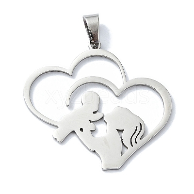 Non-Tarnish 304 Stainless Steel Pendants LS-STAS-C097-12P-1