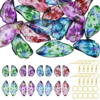 DIY Dangle Earring Making Kits DIY-YW0016-22B-1