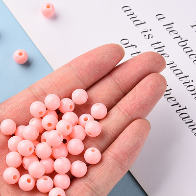 Opaque Acrylic Beads MACR-S370-C8mm-A12-1