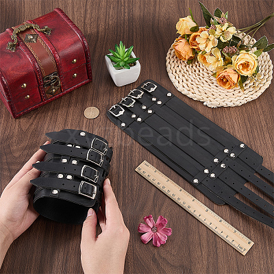 1Pc Viking PU Leather Cord Bracelets BJEW-CL0001-46B-1