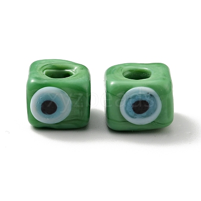 Handmade Evil Eye Lampwork European Beads LAMP-G143-06B-1