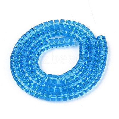 Transparent Glass Beads Strands GLAA-N026-3x6mm-T10-1