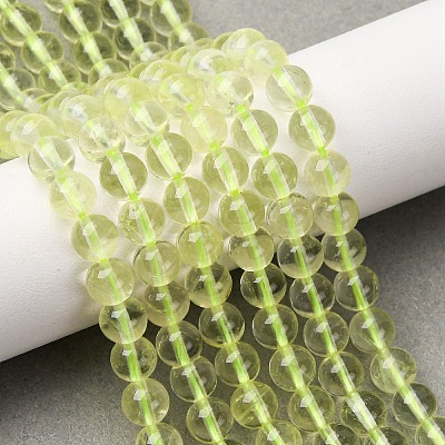 Natural Lemon Quartz(Heated) Beads Strands G-G286-A04-6mm-1