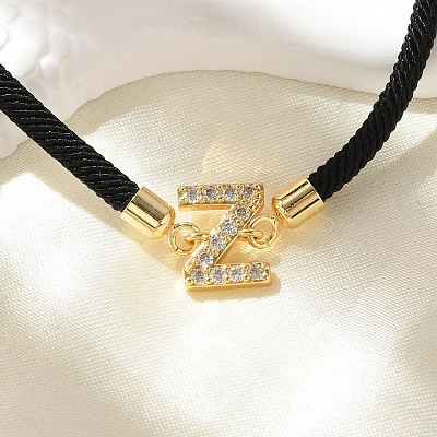 Adjustable Nylon Cord Bracelets X-BJEW-C096-01G-26-1