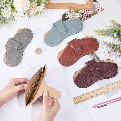 1Pc PU Leather Glasses Case AJEW-CN0006-94J-1
