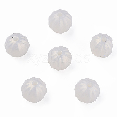 Spray Painted Acrylic Beads LS-MACR-T037-01G-1