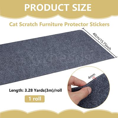 Polyester Anti Cat Scratch Furniture Protector Stickers AJEW-WH0609-395A-1
