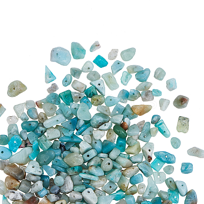 Natural Amazonite Chip Beads G-CJ0001-21-1