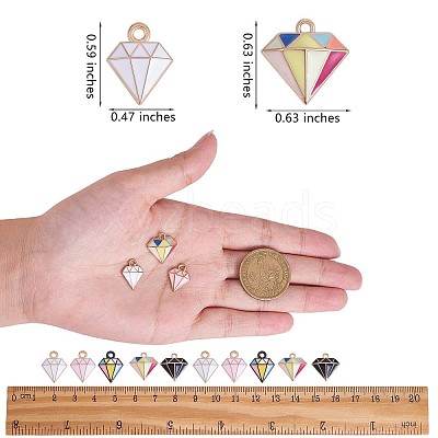 25Pcs Alloy Enamel Charms JX243A-1