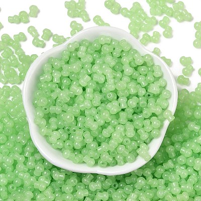 Transparent Colours Glass Seed Beads SEED-R001-01K-1