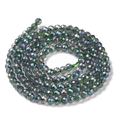 Electroplate Transparent Glass Beads Strands X1-GLAA-H021-01B-FR01-1