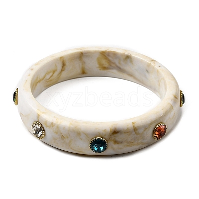 Resin Bangles for Women BJEW-P357-04G-1