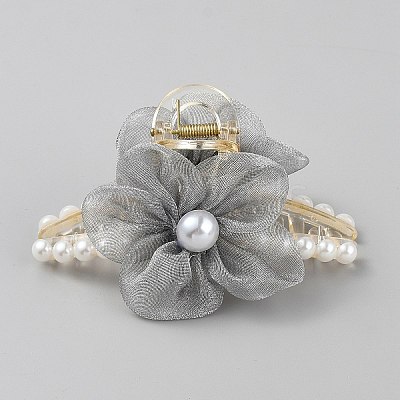 PS Plastic & Polyester & Iron Claw Hair Clips for Women Girls Thick Hair PHAR-WH0017-20C-1