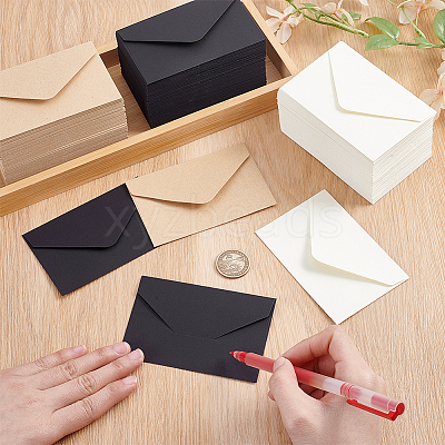 300Pcs 3 Colors Paper Envelopes AJEW-GO0005-62-1
