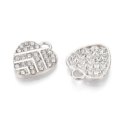 Alloy Rhinestone Pendants FIND-N008-13P-1