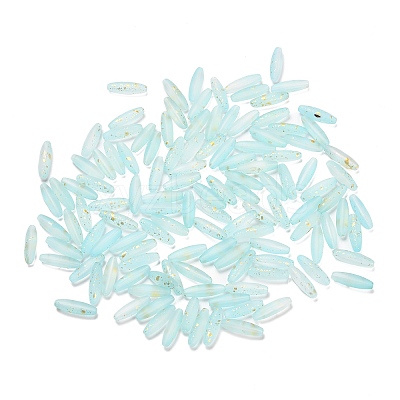 Frosted Glass Beads FGLA-L001-001K-1