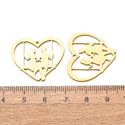 Valentine's Day 201 Stainless Steel Pendants SA-CBA49C1-02G-1