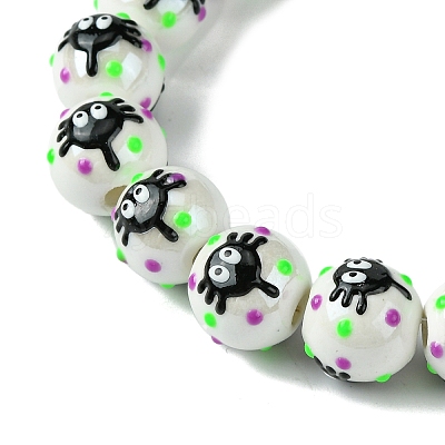 Handmade Porcelain Beads Strands PORC-A025-01F-1