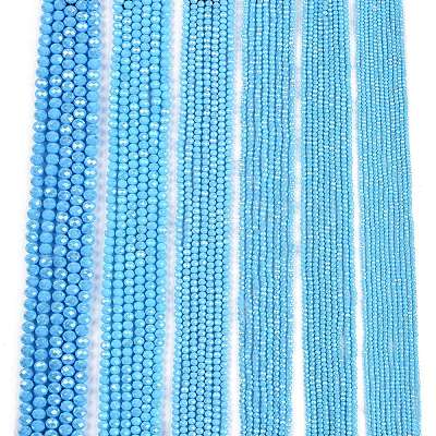 Electroplate Glass Beads Strands EGLA-A044-P3mm-A08-1