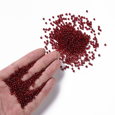 8/0 Glass Seed Beads SEED-US0003-3mm-25B-1