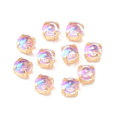 Moonlight Effect Flat Round Sew on Rhinestone RGLA-G018-01B-05-1