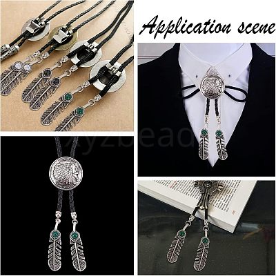 3 Sets 3 Colors Electroplate Zinc Alloy Cord Ends FIND-CA0004-05-1