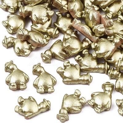 Spray Painted Opaque Resin Cabochons CRES-N027-07-1
