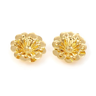 Multi-Petal Brass Bead Caps KK-I669-14G-1