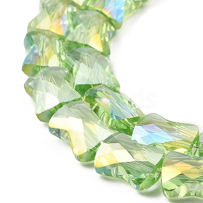 AB Color Plated Transparent Glass Beads Strands EGLA-P051-06A-A12-1