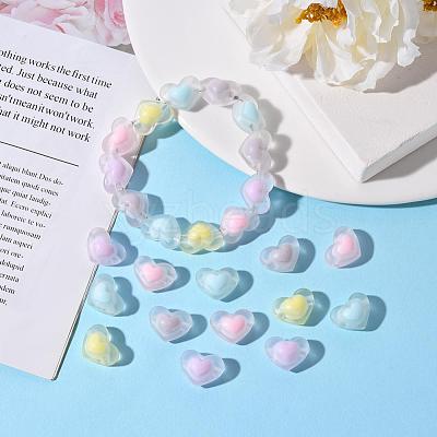 50Pcs 5 Colors Transparent Acrylic Beads TACR-CC0001-02-1