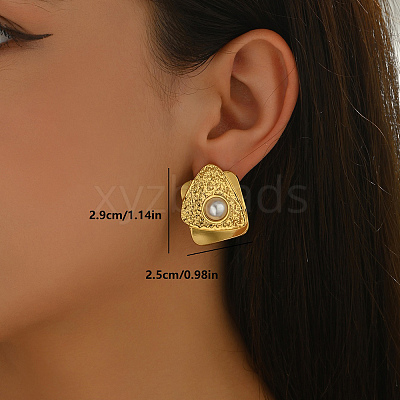 Minimalist Stainless Steel Stud Earrings AU5981-6-1