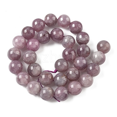 Natural Purple Madagascar Rose Quartz Beads Strands G-Z115-C02-12mm-1