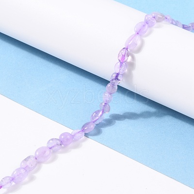 Natural Lavender Amethyst Beads Strands G-G018-50-1