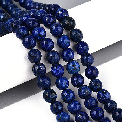 Dyed Natural White Jade Beads Strands G-T139-8mm-60-18-1