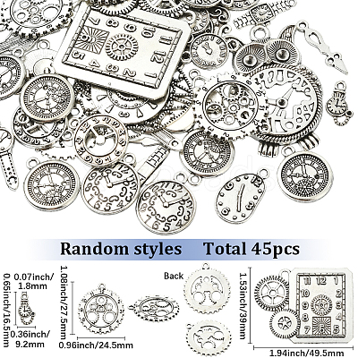 1 Bags Tibetan Style Alloy Pendants FIND-SC0018-06AS-1