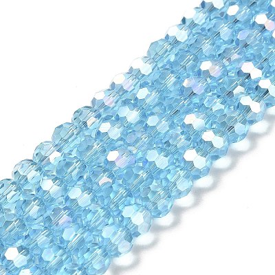 Transparent Glass Beads EGLA-A035-T8mm-B08-1