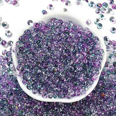 6/0 Spray Paint Fringe Glass Seed Beads SEED-H003-11M-1