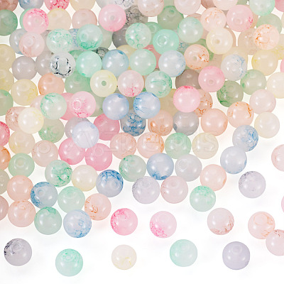 160Pcs 8 Colors Glass Imitation Gemstone Beads GLAA-TA0004-38-1