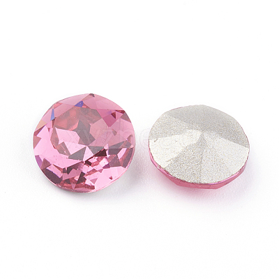 Pointed Back & Back Plated K9 Glass Rhinestone Cabochons RGLA-J012-10mm-209-1