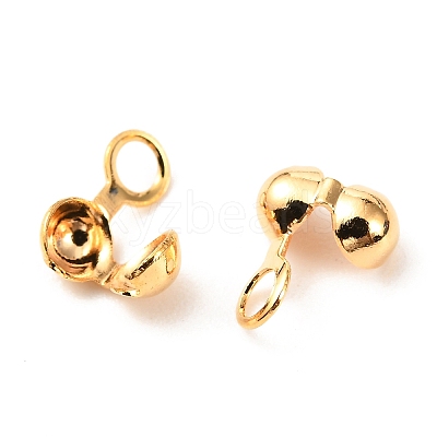 Brass Bead Tips X-KK-F824-033G-1