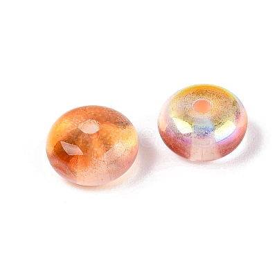 Baking Paint Electroplate Transparent Glass Beads EGLA-Q141-01B-A04-1