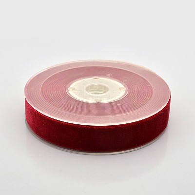 Polyester Velvet Ribbon for Gift Packing and Festival Decoration SRIB-M001-19mm-260-1